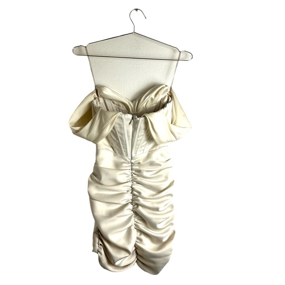 House of CB 'Coraline' Ivory Satin Corset Dress Size XS - Picture 10 of 10